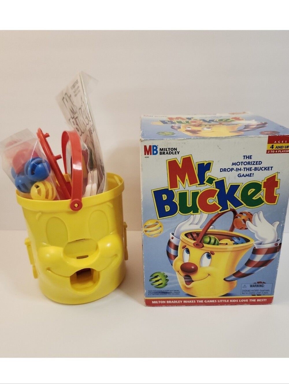 Vintage 2002 Milton Bradley MR. BUCKET Game, Open Box, New, Unused Complete READ